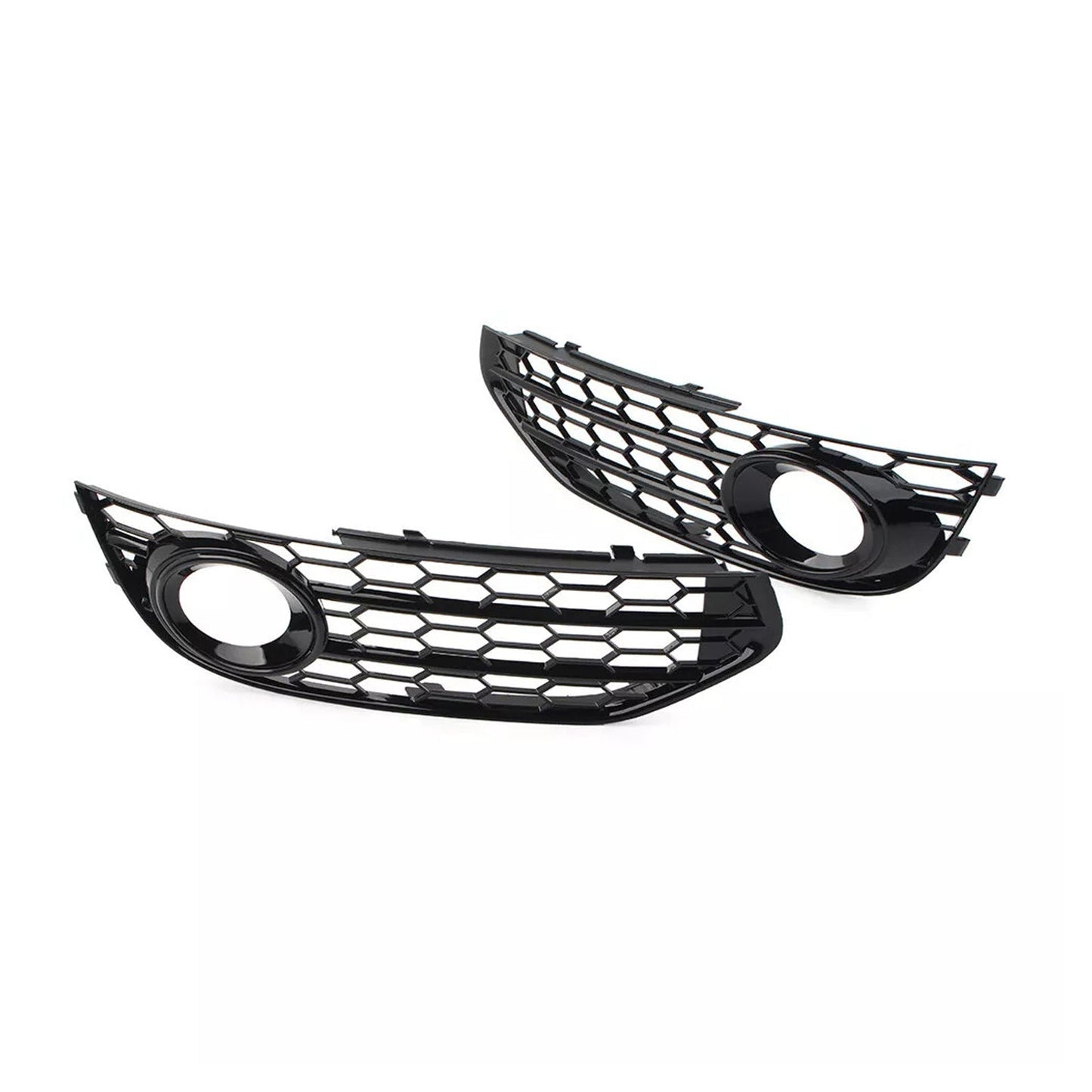 Griglia fendinebbia a nido d'ape per paraurti anteriore Audi A4 Allroad B8 2010-2015, nera