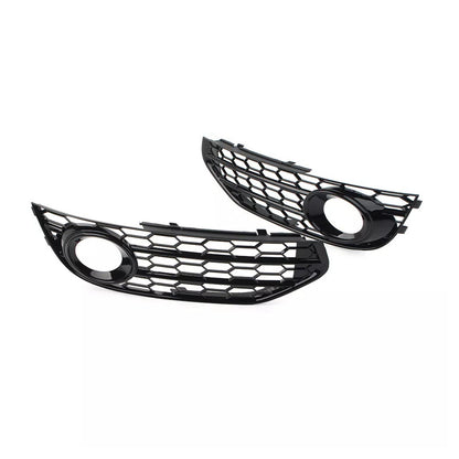 Griglia fendinebbia a nido d'ape per paraurti anteriore Audi A4 Allroad B8 2010-2015, nera