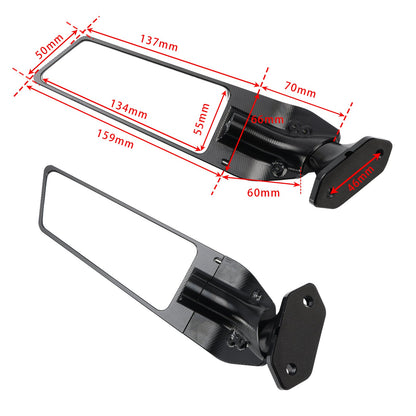 Specchietto retrovisore laterale in alluminio CNC Kawasaki ZX-4RR (SE) 2023-2024