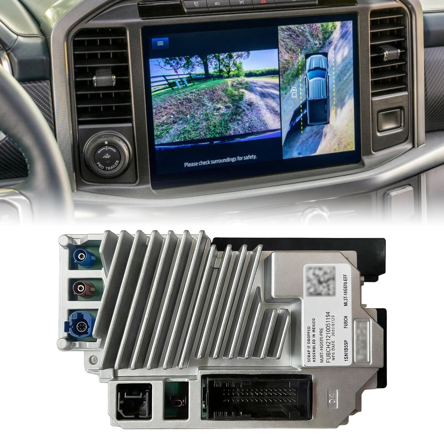 2021 2022 Per Bronco SYNC4 APIM VIN Programmato con Navigazione GPS ML3T-14G670-BFN
