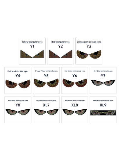 Luce LED dinamica per camion e auto con occhio del diavolo a schermo LED