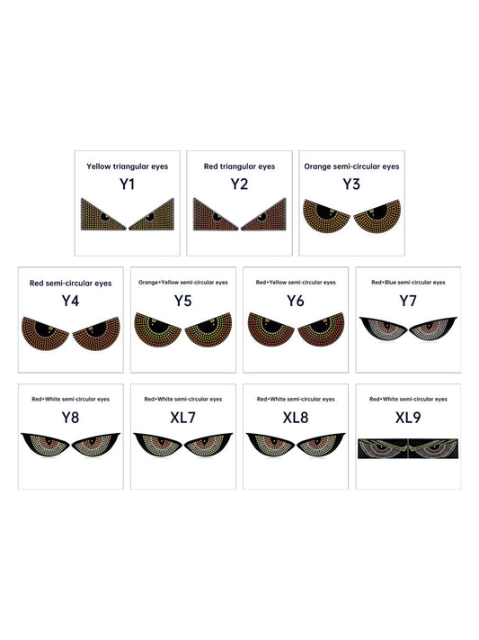 Luce LED dinamica per camion e auto con occhio del diavolo a schermo LED