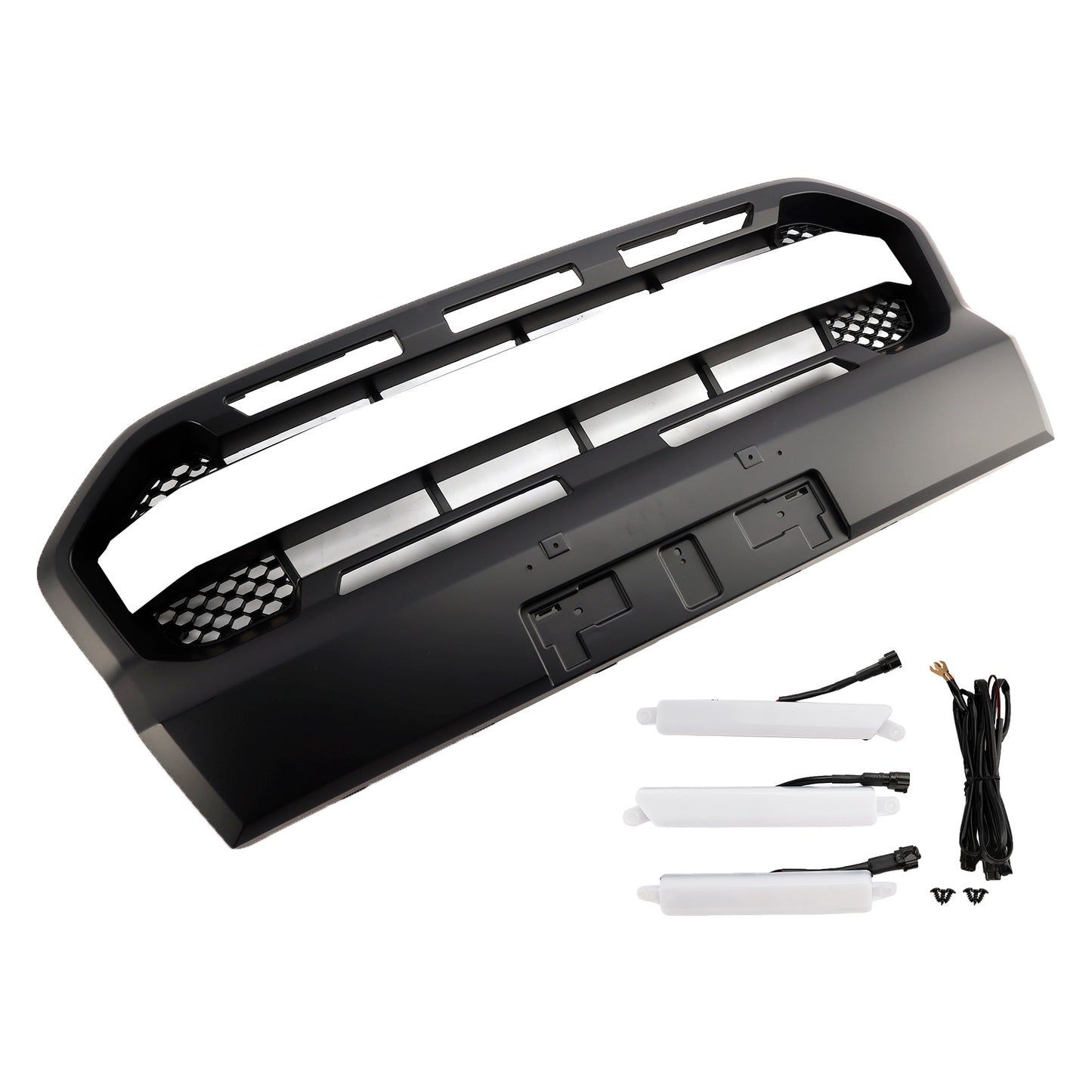 Grill per paraurti anteriore in stile Raptor per Ford Ranger 2019-2023 T8 W/LED
