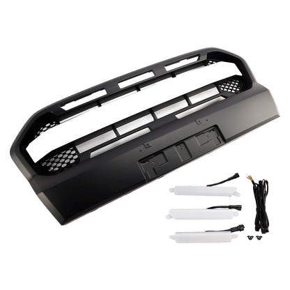 Grill per paraurti anteriore in stile Raptor per Ford Ranger 2019-2023 T8 W/LED