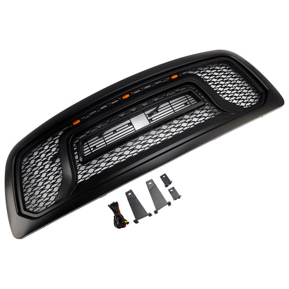 Griglia paraurti anteriore nera con luce a LED per Dodge Ram 1500 2009-2012