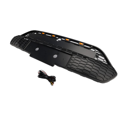2013-2017 Ford Transit Custom Griglia per paraurti anteriore nera opaca con LED
