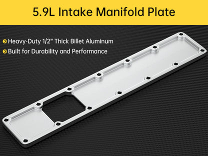 Dodge Ram 6BT 5.9L Collettore di aspirazione Plenum Piastra 24V 551714