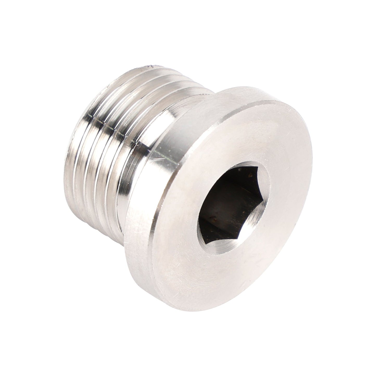 Tappo di chiusura per sensore con testa esagonale interna M18 x 1,5 mm, acciaio inossidabile 304, confezione da 5