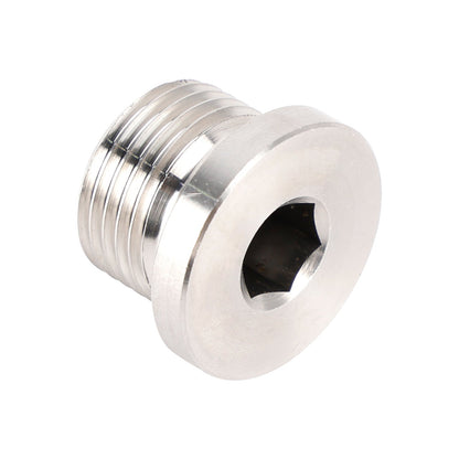 Tappo di chiusura per sensore con testa esagonale interna M18 x 1,5 mm, acciaio inossidabile 304, confezione da 5