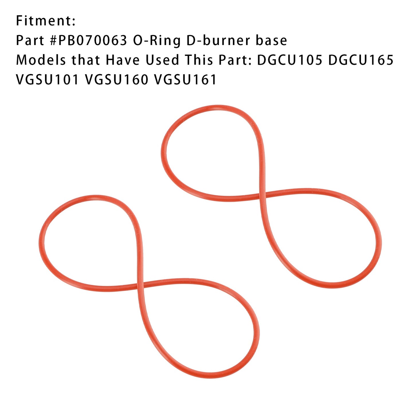 PB070063 O-Ring D-Base bruciatore per base bruciatore (D) 2 pezzi