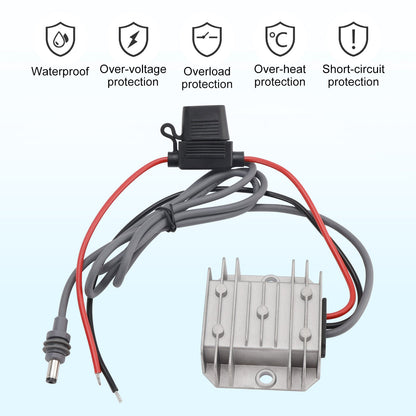 Mini alimentatore da 12V/24V a 30V 3,5A 105W con conversione boost e fusibile