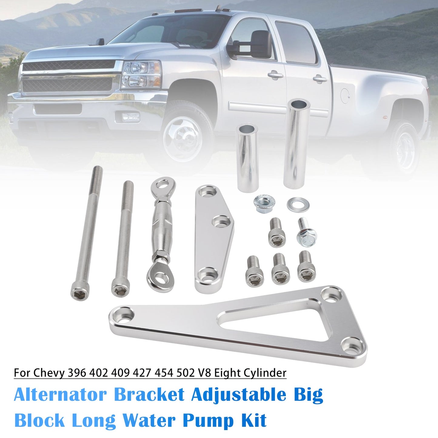 Kit pompa acqua lunga regolabile Big Block per Chevy 396 402 409 427 454 502 V8 a otto cilindri