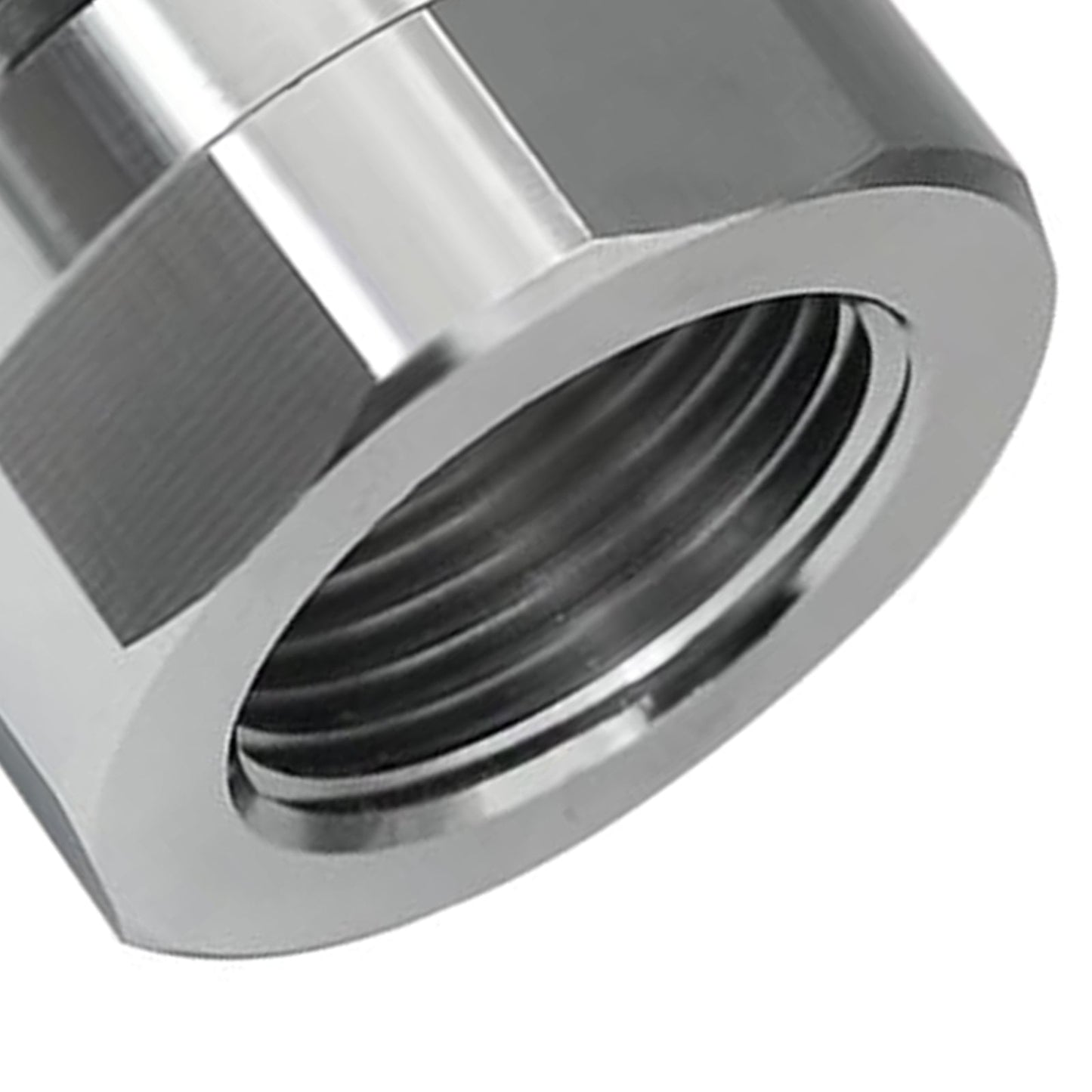 Adattatore per valvola di scarico olio, filettatura 27mm-2.0, colore argento, codice A-211.