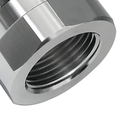 Adattatore per valvola di scarico olio, filettatura 27mm-2.0, colore argento, codice A-211.