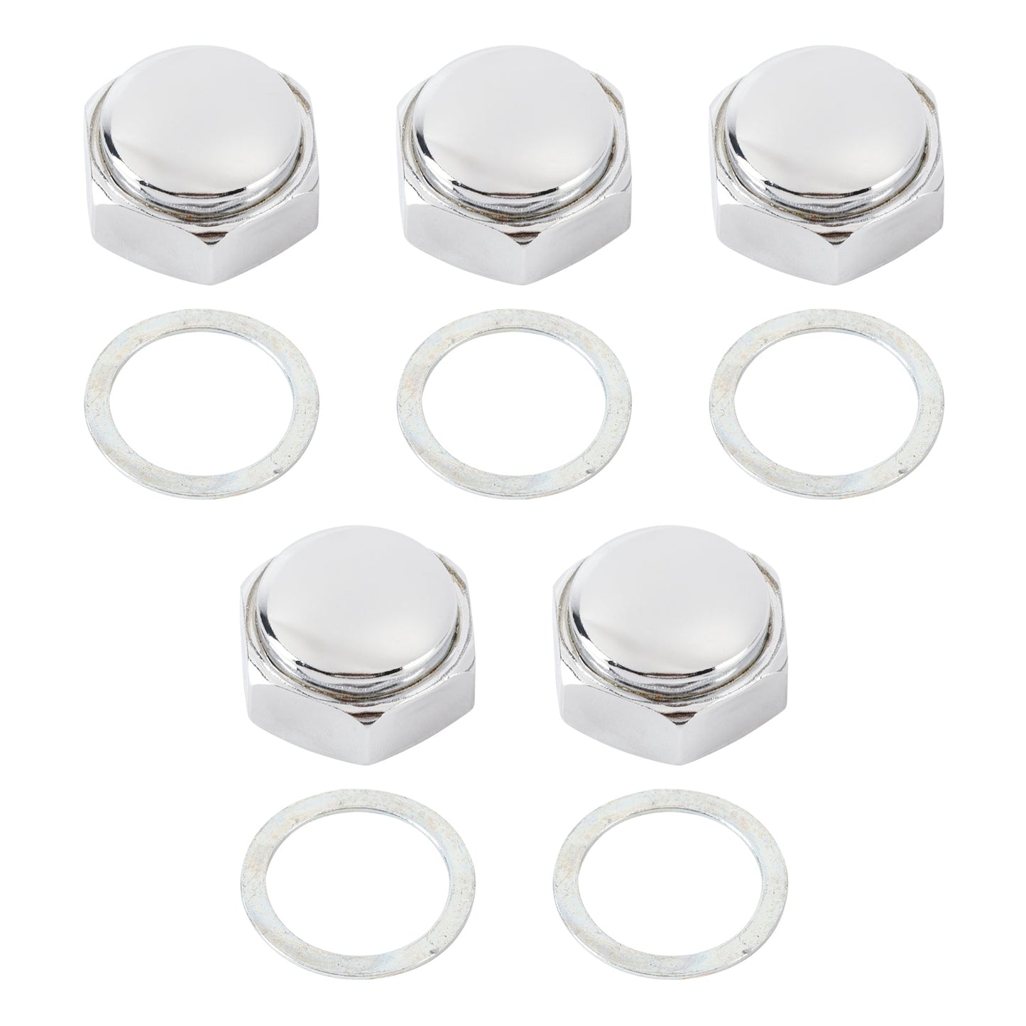5X DADO E RONDELLA PERNO STERZO PER HONDA ATC70 ATC90 ATC110 ATC125 ATC185 ATC200