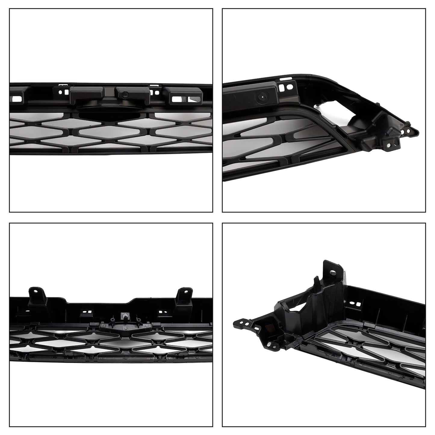 2pcs Front Bumper Grille Grill Per Toyota 4Runner TRD PRO 2014-2019 Black