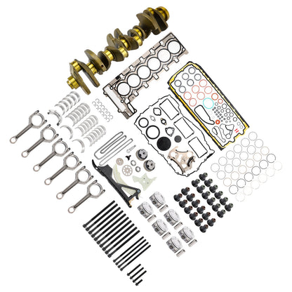 Kit di revisione motore, pistoni, guarnizioni, bielle, albero motore, set di fasatura per BMW X3 xDrive35i F25 N55 3.0L 2009-2017 11212163665