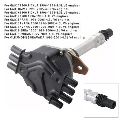 1996-2005 GMC SAFARI 4.3L V6 Motori Distributore di Accensione 12598210 12570426