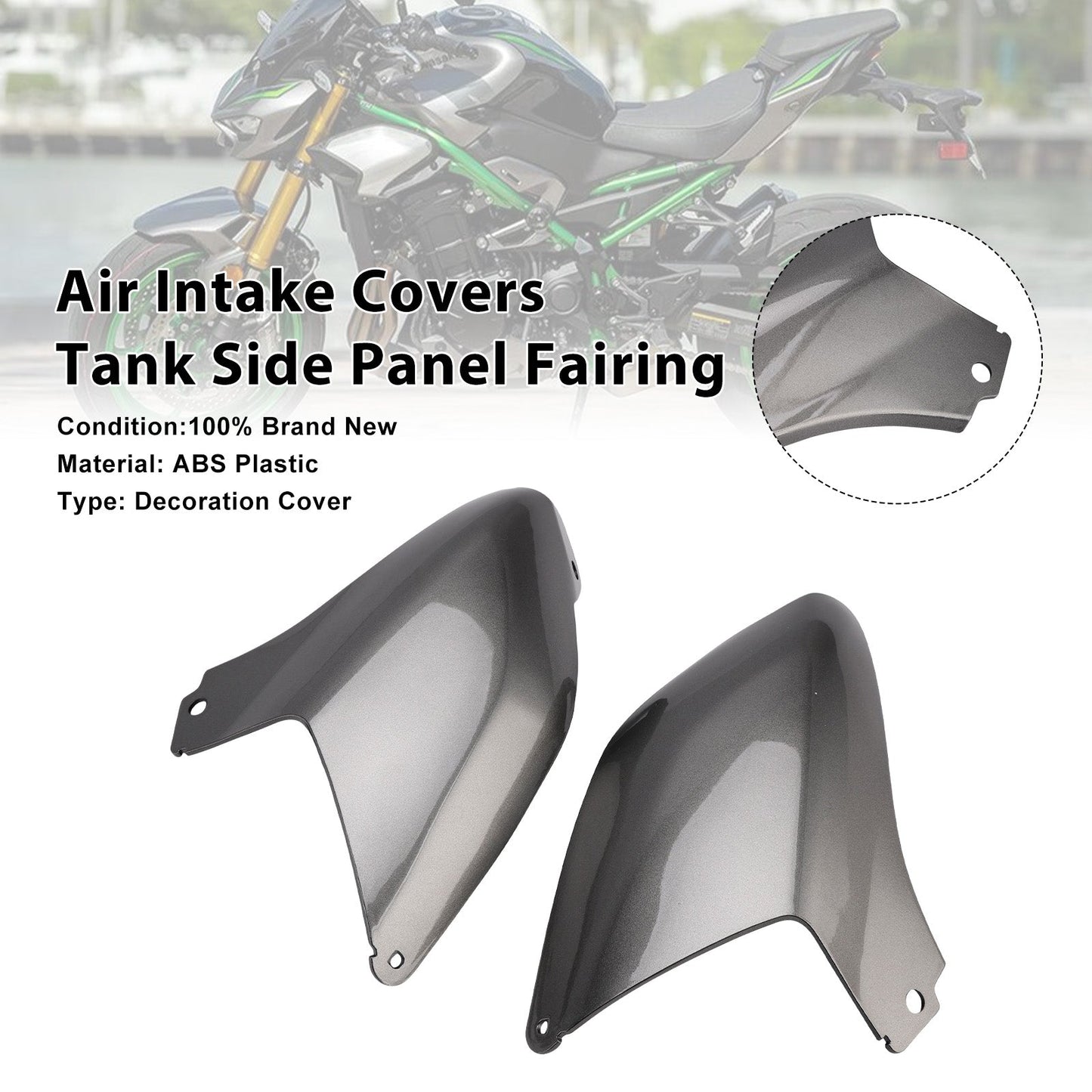 Coperture per presa d'aria, pannello laterale del serbatoio, carenatura per Kawasaki Z900 2025-2026