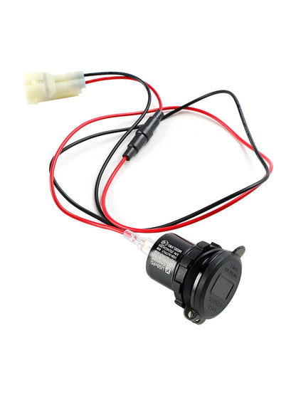 Caricabatterie da presa 12V USB+C tipo rapido per Kawasaki Versys 650 2022-2024