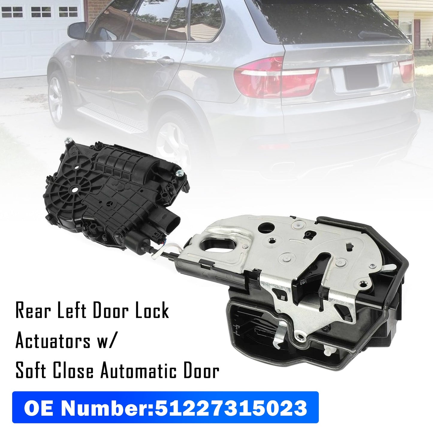 Attuatori serratura porta posteriore sinistra 51217315023 per BMW X5 E70 07-12 X6 E71 08-14