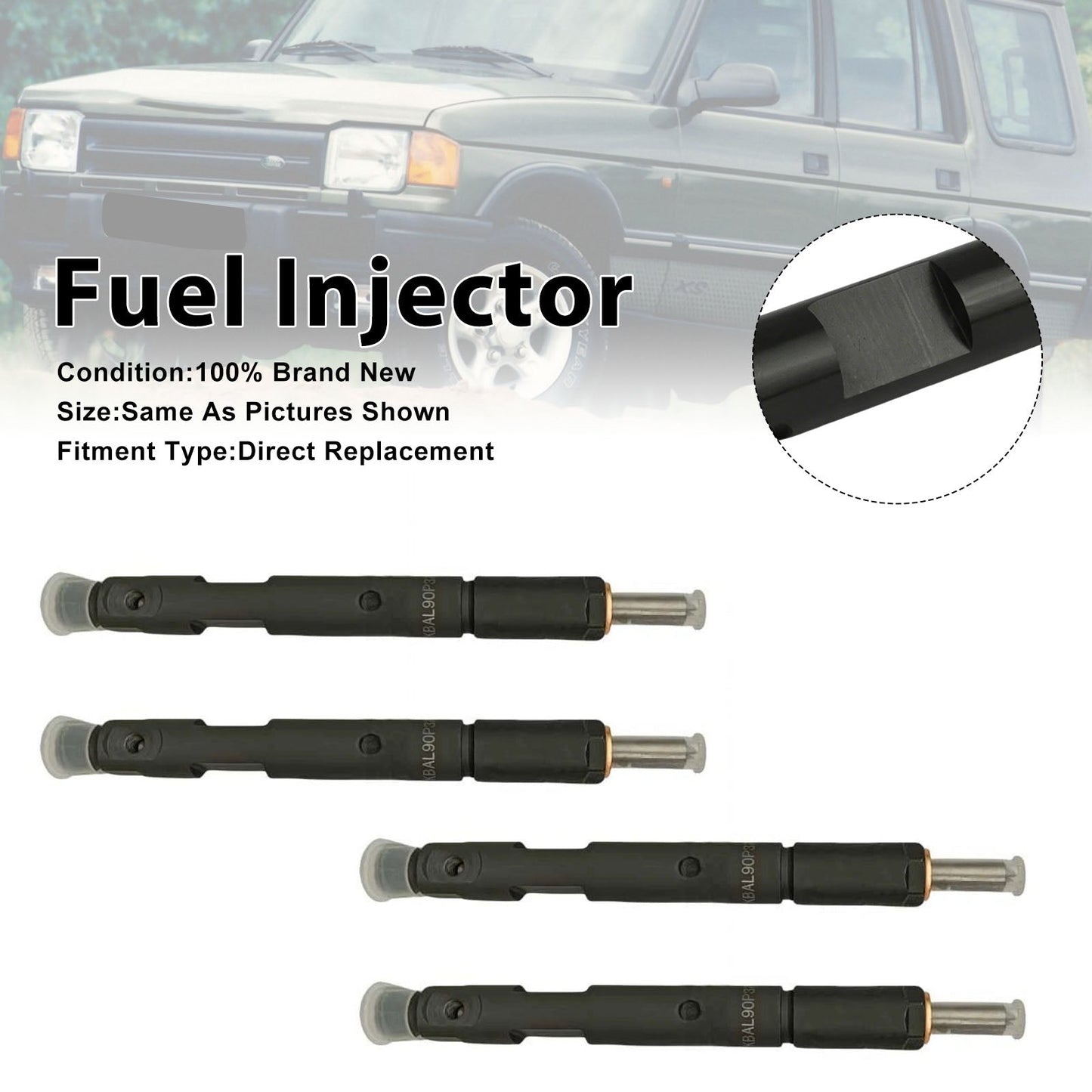 1994-1998 Per Land Rover Defender 4 iniettori di carburante KBAL90P37