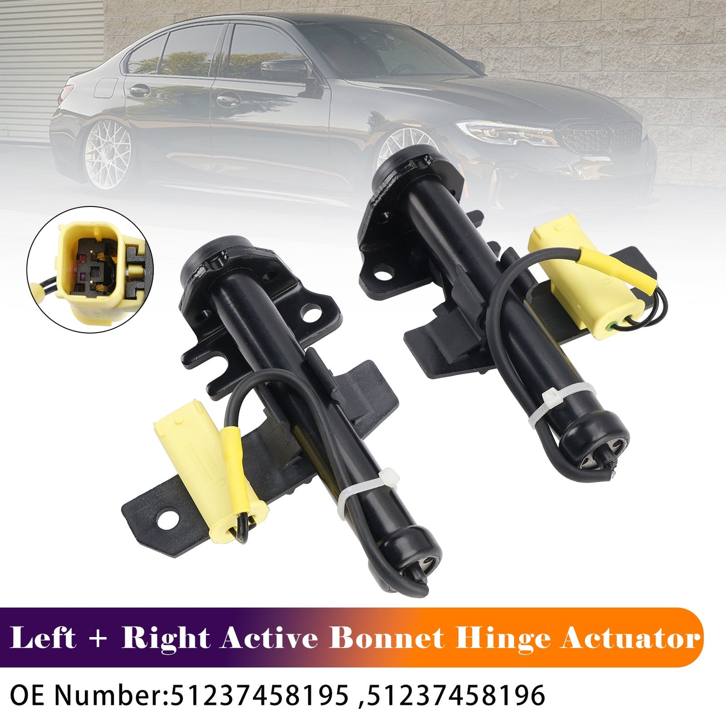 Attuatore cerniera cofano attivo sinistro + destro per BMW Serie 3 G20 G21 2018-2022