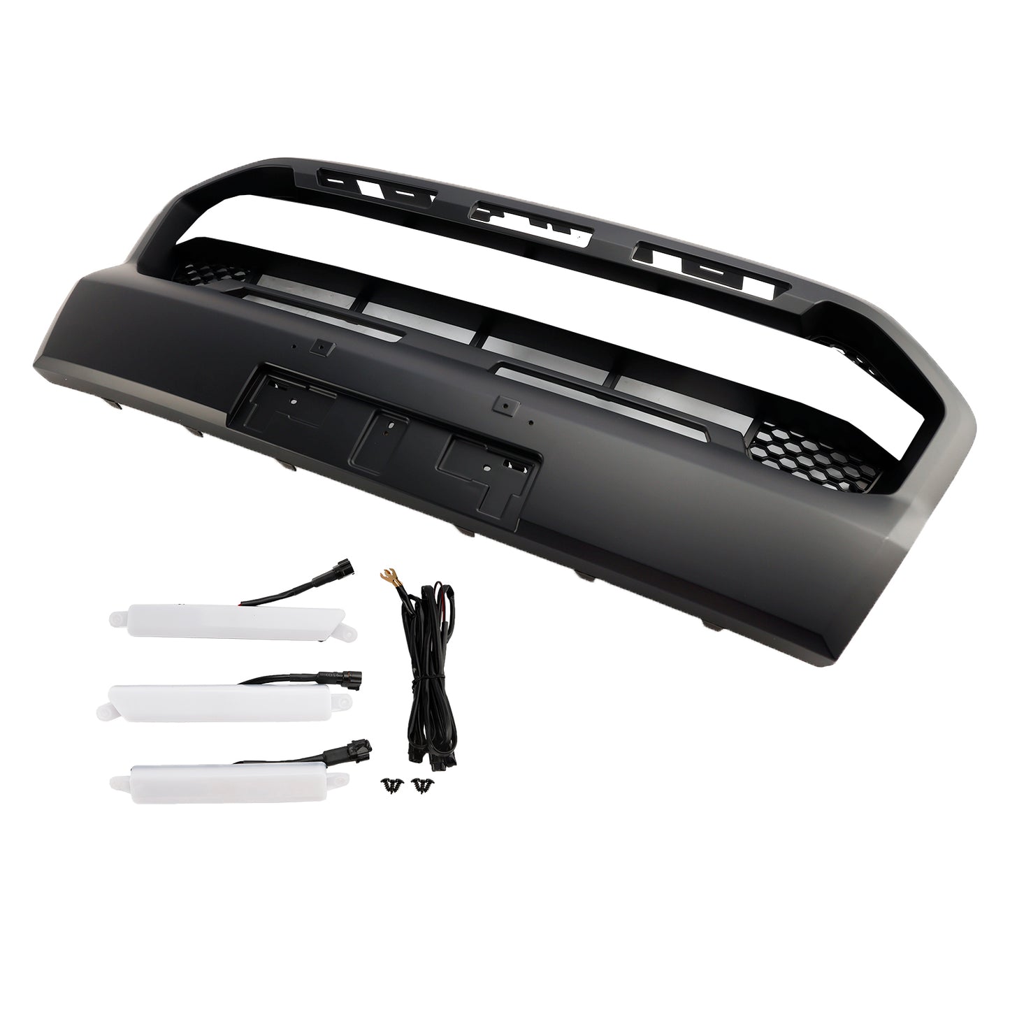 Grill per paraurti anteriore in stile Raptor per Ford Ranger 2019-2023 T8 W/LED