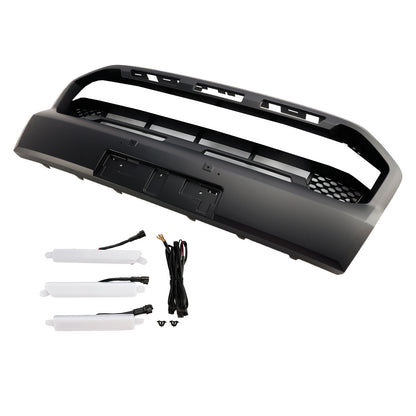 Grill per paraurti anteriore in stile Raptor per Ford Ranger 2019-2023 T8 W/LED