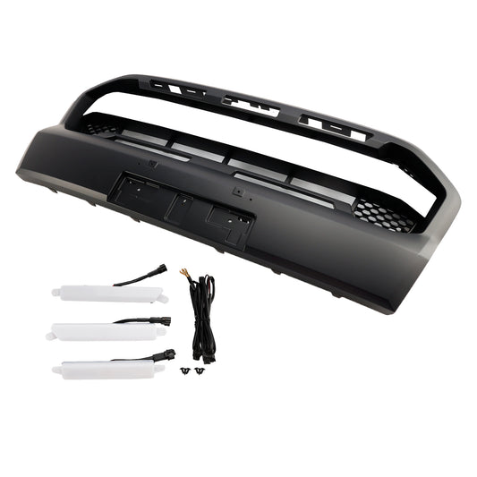 Grill per paraurti anteriore in stile Raptor per Ford Ranger 2019-2023 T8 W/LED