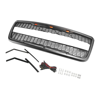 Per Ford F-150 2004 2005 2006 2007 2008 Style Raptor Griglia del cofano anteriore in rete sostitutiva con LED