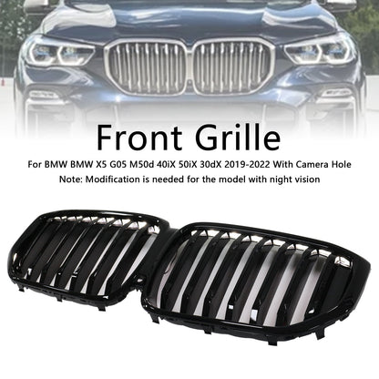 Griglia anteriore a rene nera lucida BMW X5 G05 M-Performance 2019-2022 51137454887