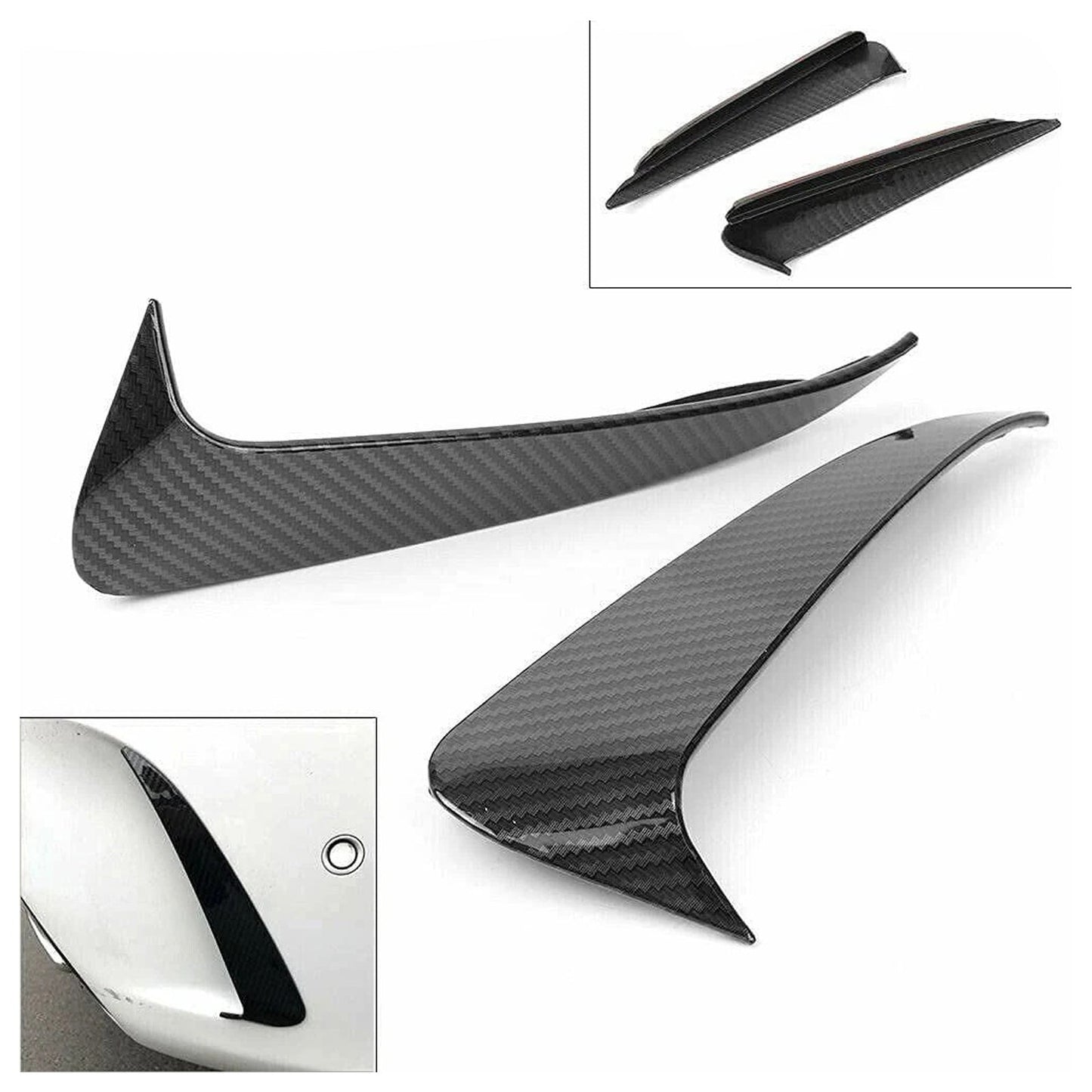 Copertura della presa d'aria posteriore in fibra di carbonio per Mercedes Classe C W205 C43 C63 2014-2019