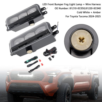 Lampada fendinebbia a LED per paraurti anteriore Toyota Tacoma 2024-2025 + cablaggio
