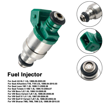1 pz. Iniettore carburante 037906031AA Adatto per Audi A3 1.6L 1996-2003 Adatto per Seat Adatto per VW
