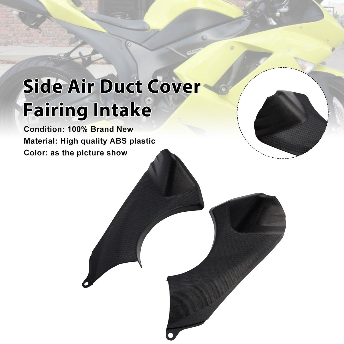 Copertura del condotto dell'aria laterale Kawasaki Ninja ZX-6R 2007-2008