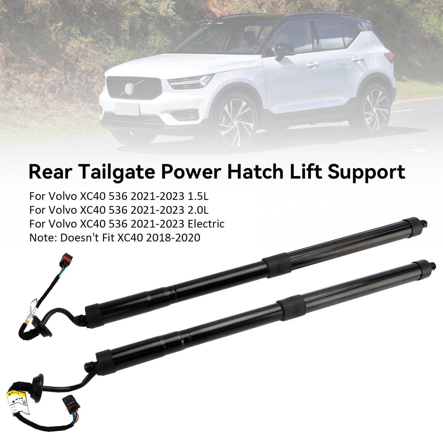 2PCS Rear Electric Tailgate Gas Strut 32296296 Per Volvo XC40 536 2021-2023
