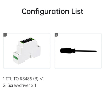 Modulo di isolamento elettrico da TTL a RS485 Convertitore seriale su guida DIN Protezione da sovratensioni
