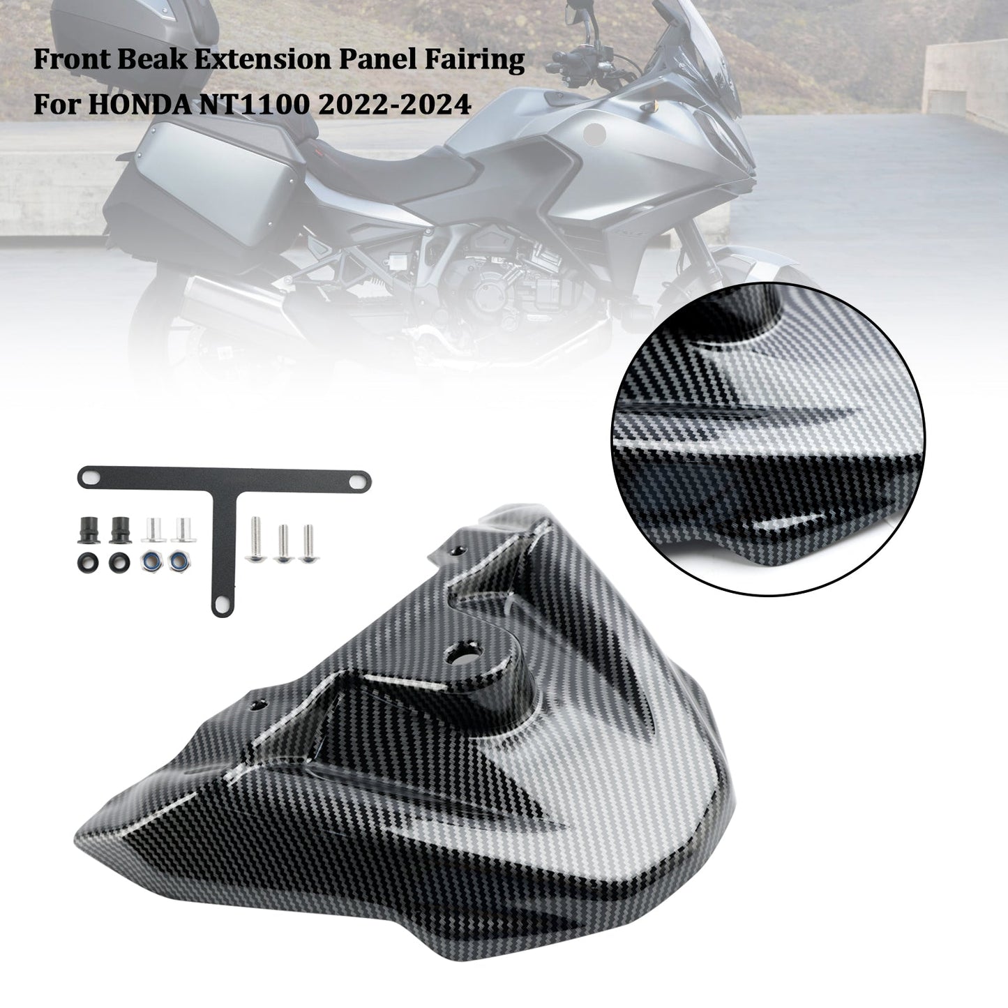 Estensione del becco anteriore HONDA NT1100 2022-2024, pannello del muso, carenatura