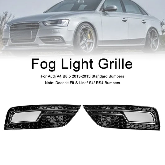 Griglia di copertura fendinebbia cromata Audi A4 B8.5 2013-2015, paraurti standard