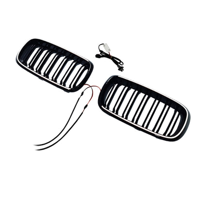 Griglia anteriore a doppio rene con lamelle per BMW X6 F16 35i/35i xDrive/50i xDrive (2014-2018)