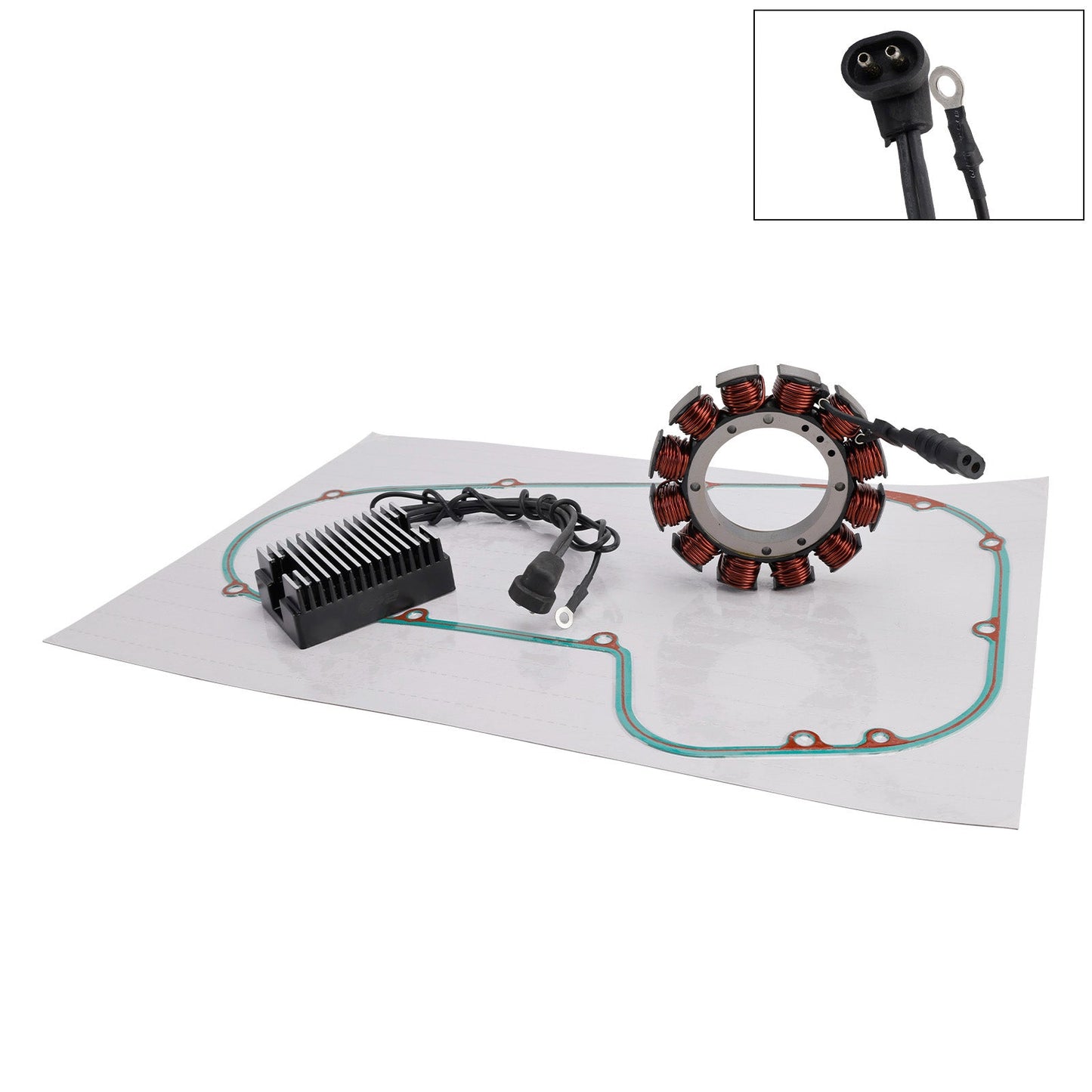 Guarnizione raddrizzatore/regolatore statore FLHTC 35A per Electra Glide Classic 1991-1993, codice 2997088