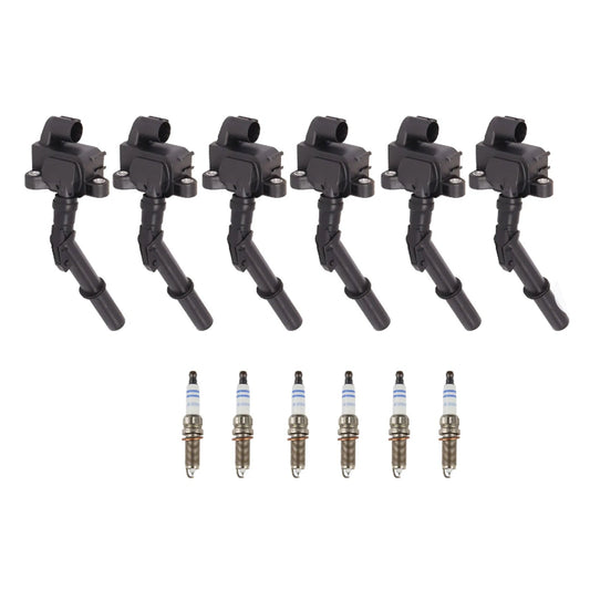 2013-2014 Mercedes-Benz GL450 V8 4.7L Bobina di accensione + Candela UF741 6 pezzi 2769063700