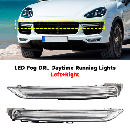 2015-2017 Porsche Cayenne 958 coppia LED fendinebbia DRL luci di marcia diurna 95863118130 95863118230
