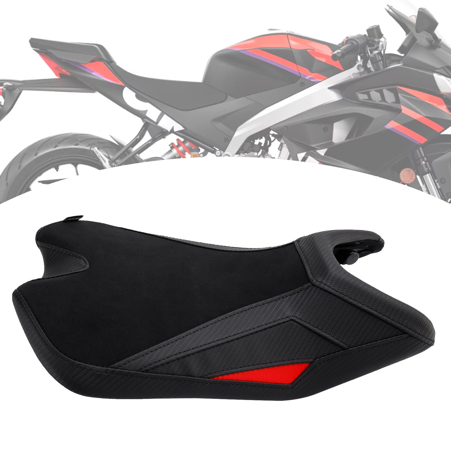Sella passeggero anteriore inferiore per Aprilia Rs457 2024-2025, verde
