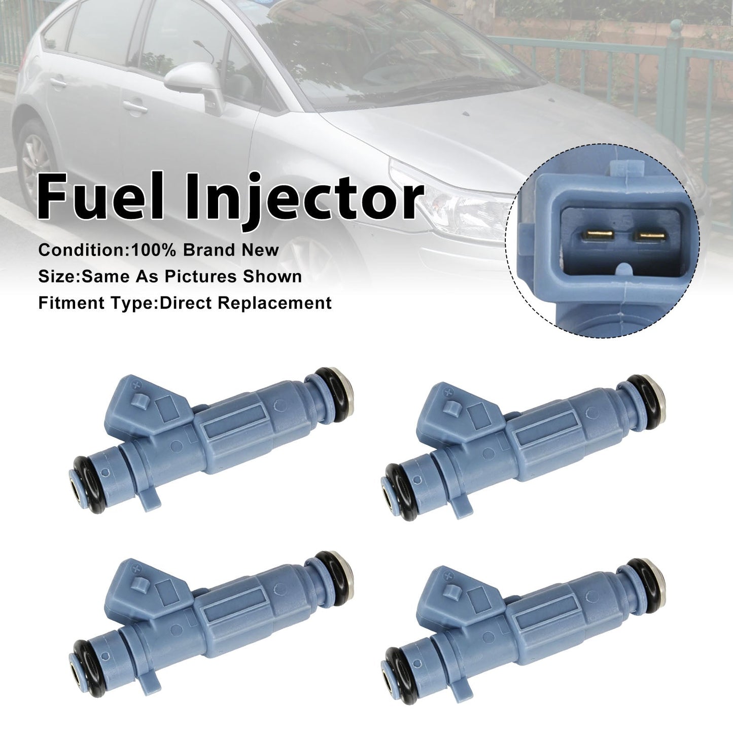 4 iniettori di carburante per Citroen C4 2004-2010 307 CC 2003-2008 0280156139