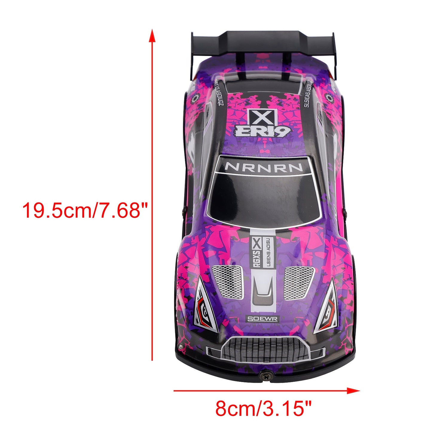 Wltoys 22206 RTR 1/22 2.4G 15km/h Auto da corsa con telaio in metallo Giocattolo regalo Viola