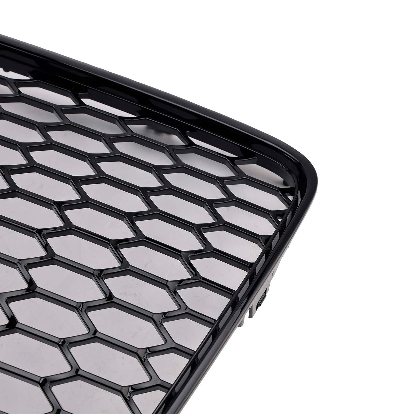 Griglia di ventilazione del radiatore per paraurti anteriore, colore nero lucido, compatibile con Audi Q7 2005-2015.