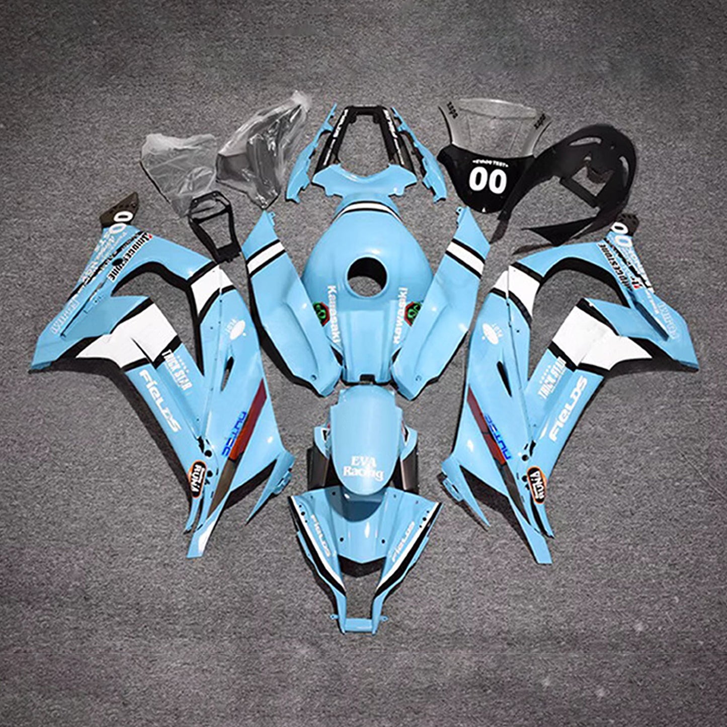 Kit carenatura iniezione in plastica ABS adatto per Kawasaki ZX10R 2011-2015