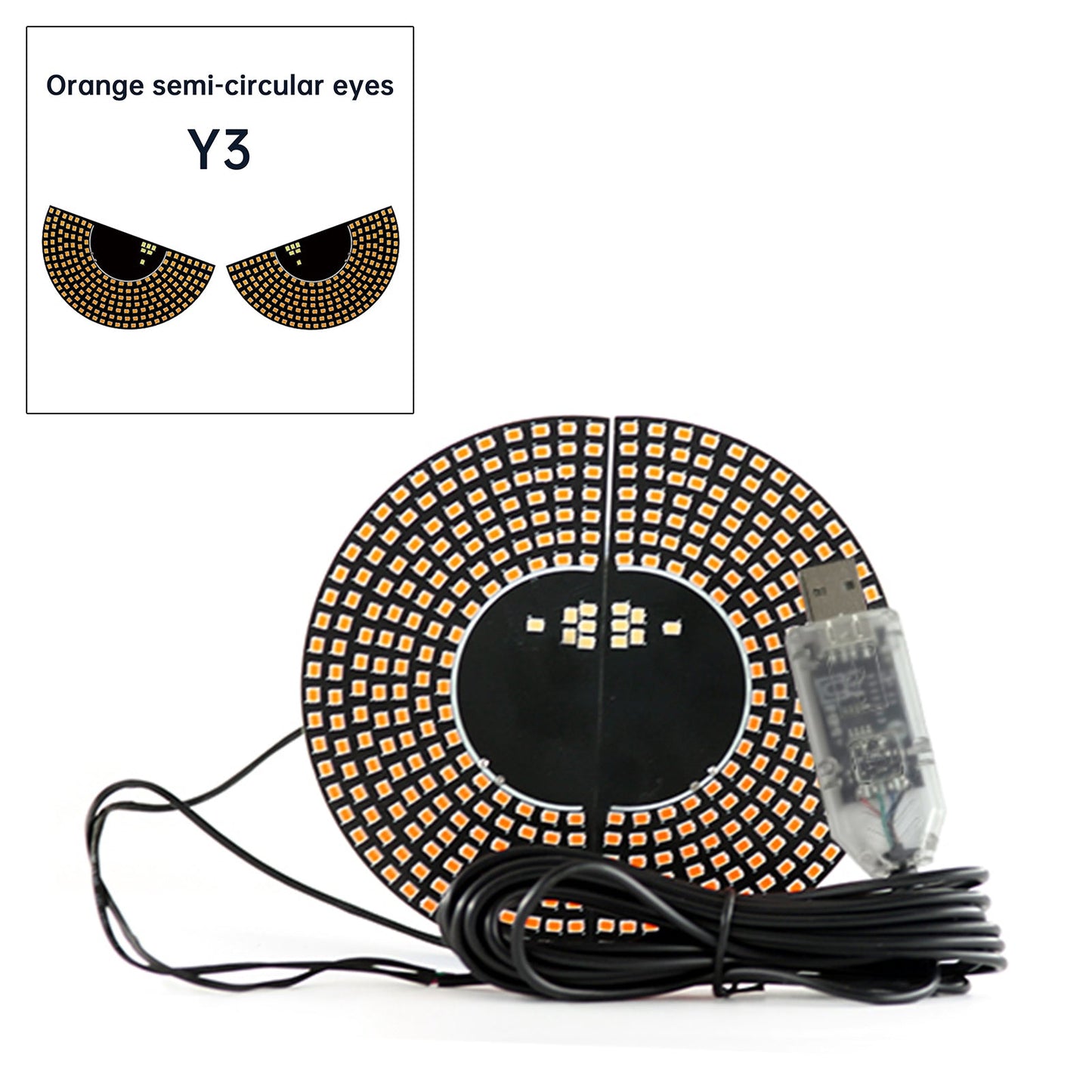 Luce LED dinamica per camion e auto con occhio del diavolo a schermo LED